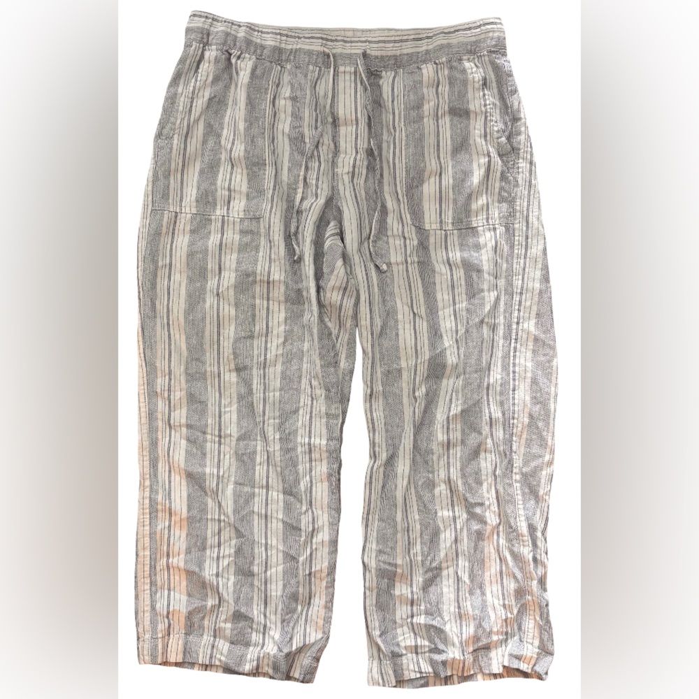 GAP Striped Blue and White Cargo Pants